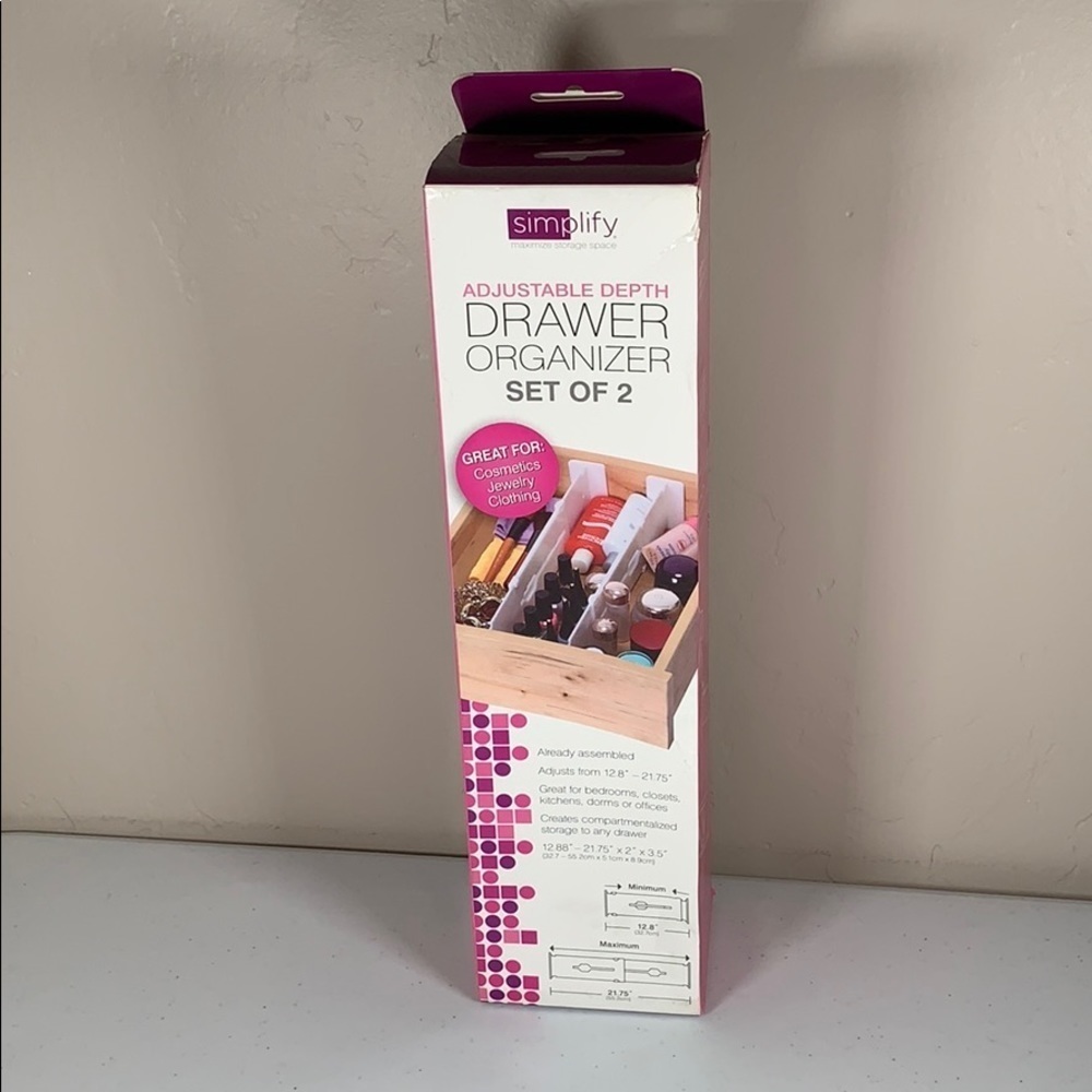 Adjustable Depth Drawer Organizer - Set of 2 - Picture 3 of 6